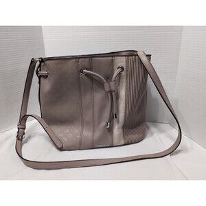 Calvin Klein Crossbody Gabrianna Goat Novelty Logo Bucket Shoulderbag Purse